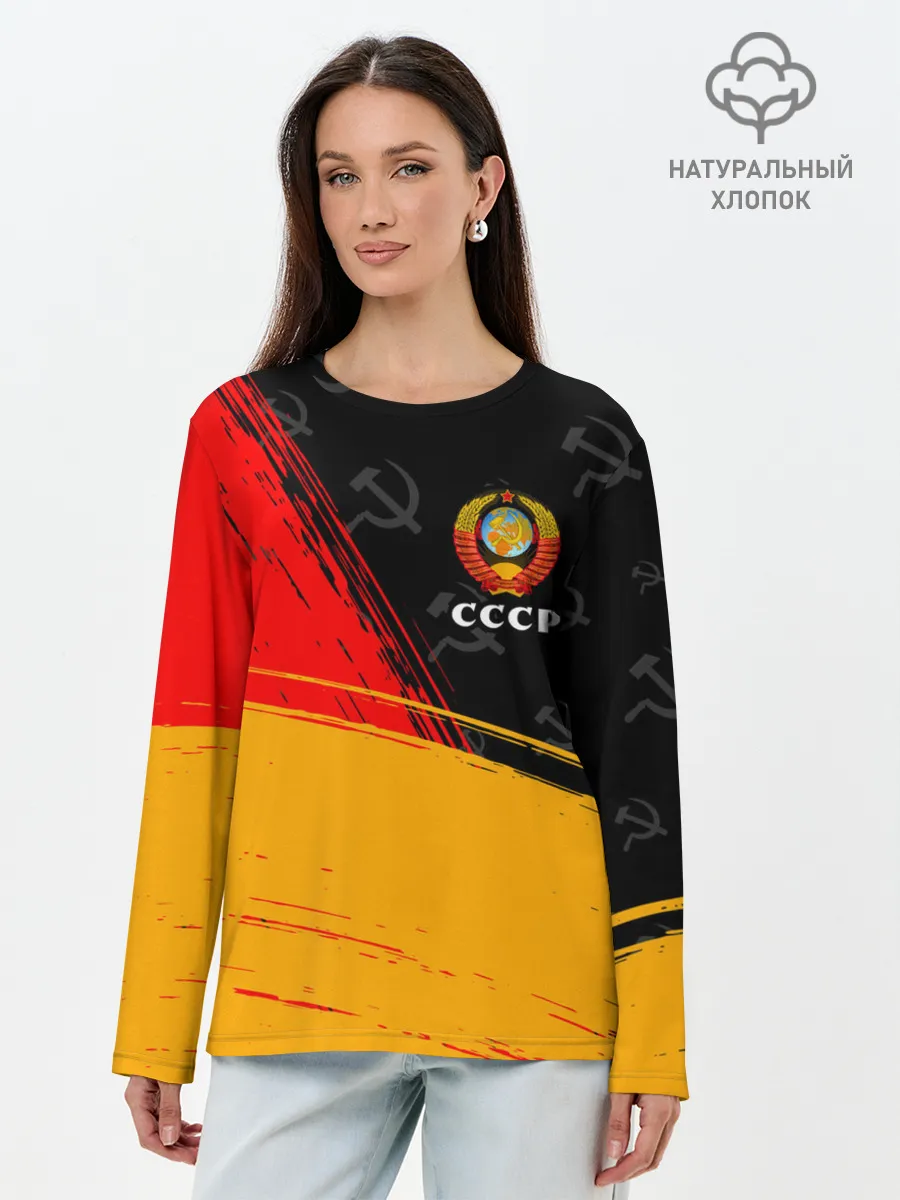 Лонгслив женский. Хлопок / СССР / USSR