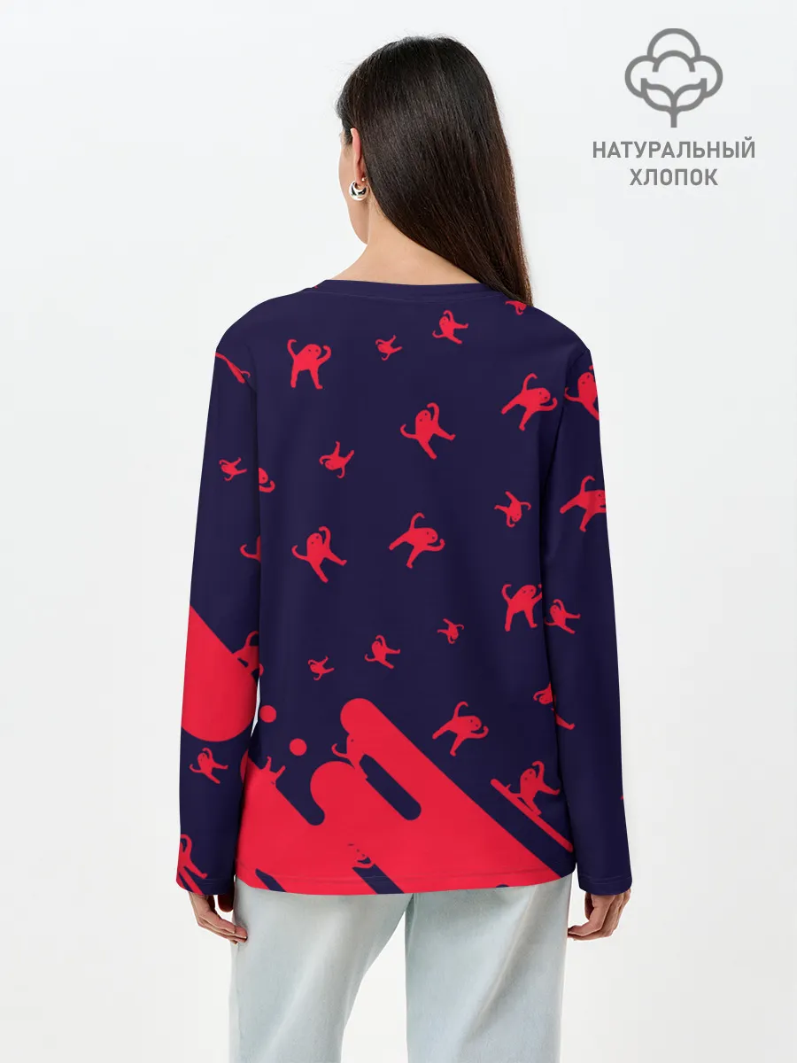 Лонгслив женский. Хлопок / ЪУЪ СЪУКА