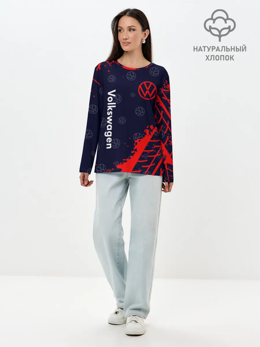 Лонгслив женский. Хлопок / VOLKSWAGEN / Фольксваген