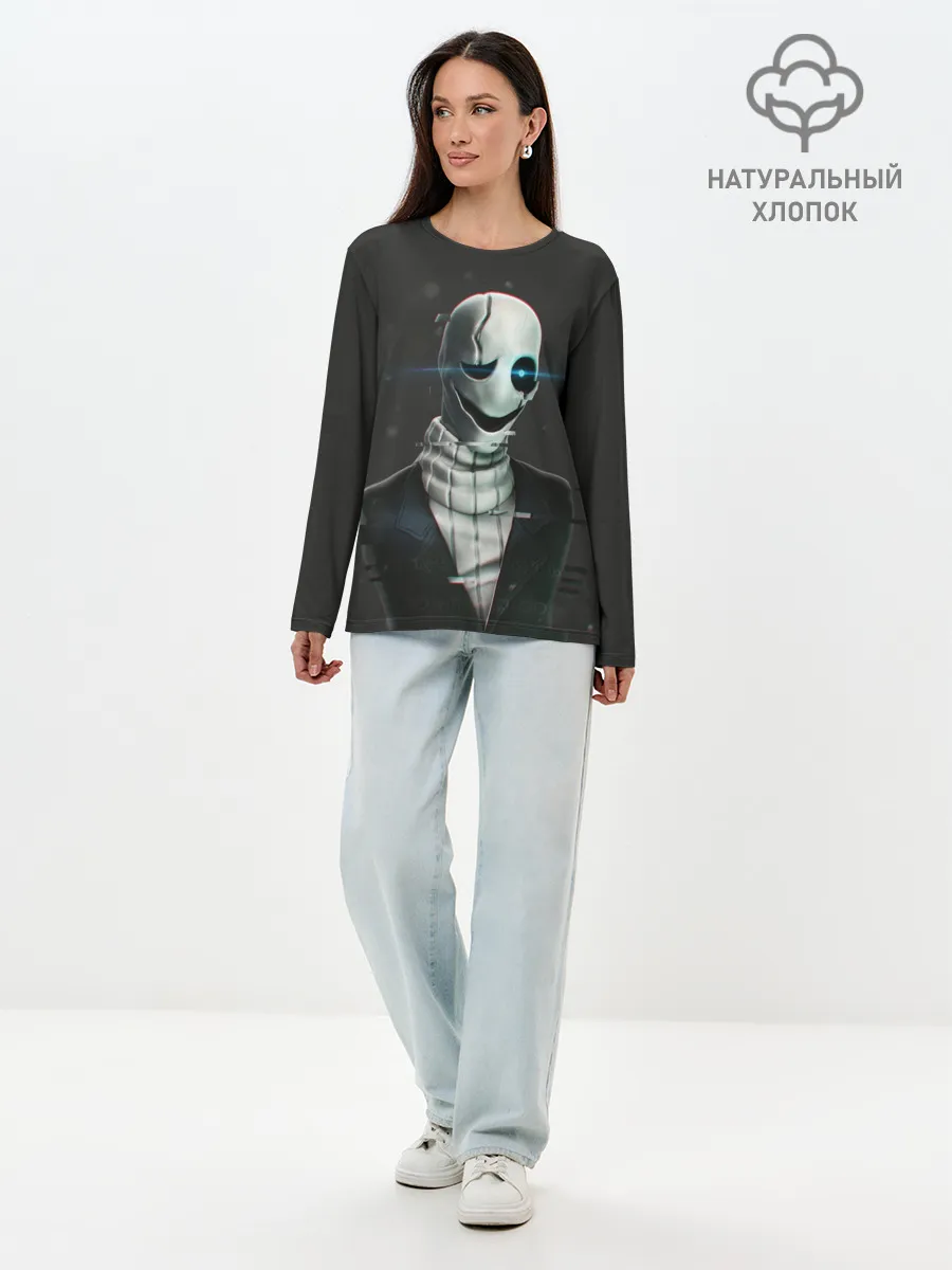 Лонгслив женский. Хлопок / UNDERTALE