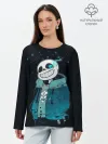 Лонгслив женский. Хлопок / UNDERTALE SANS