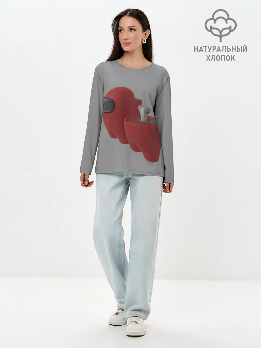 Лонгслив женский. Хлопок / Among Us - Human