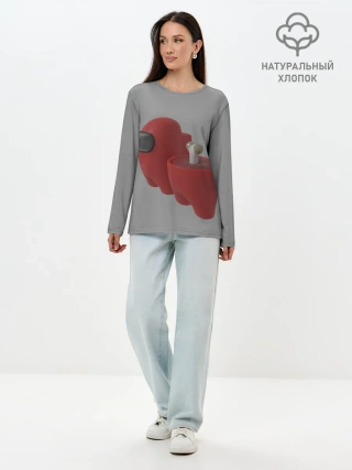 Лонгслив женский. Хлопок / Among Us - Human