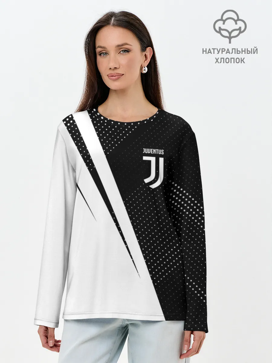 Лонгслив женский. Хлопок / JUVENTUS / ЮВЕНТУС