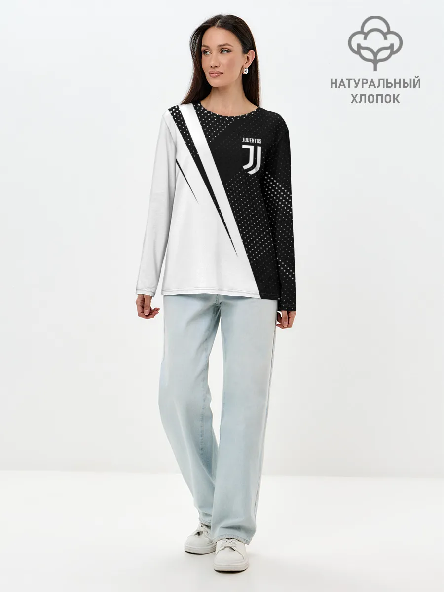 Лонгслив женский. Хлопок / JUVENTUS / ЮВЕНТУС