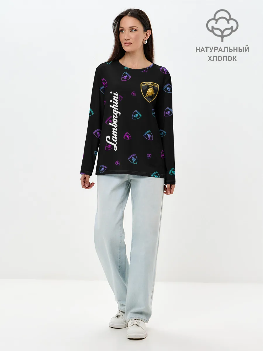 Лонгслив женский. Хлопок / LAMBORGHINI / Ламборгини
