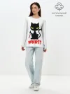 Лонгслив женский. Хлопок / What Cat