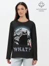 Лонгслив женский. Хлопок / What Cat