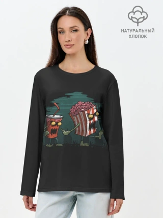 Лонгслив женский. Хлопок / Zombie