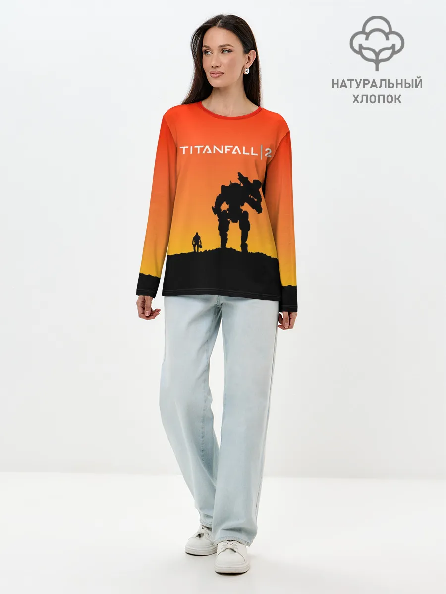 Лонгслив женский. Хлопок / TITANFALL 2