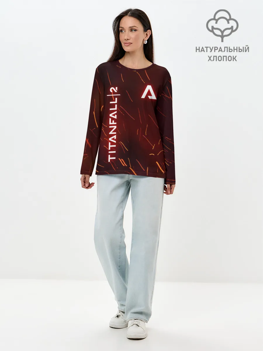 Лонгслив женский. Хлопок / TITANFALL 2