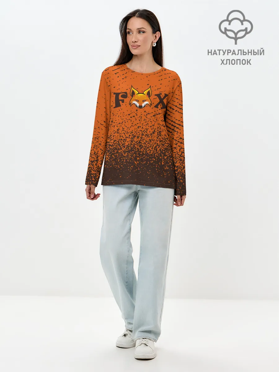 Лонгслив женский. Хлопок / FOX