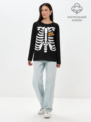 Лонгслив женский. Хлопок / Halloween