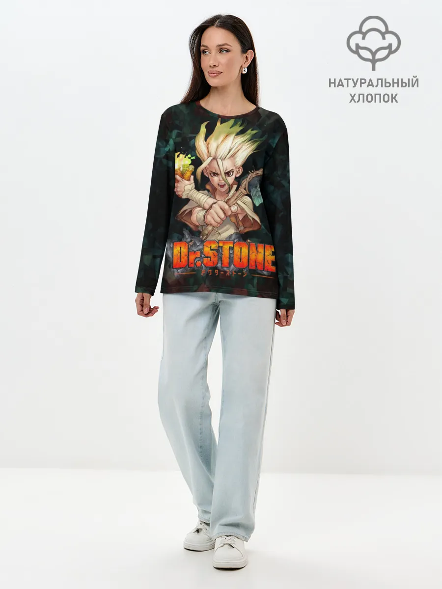 Лонгслив женский. Хлопок / Doctor Stone | Доктор Стоун