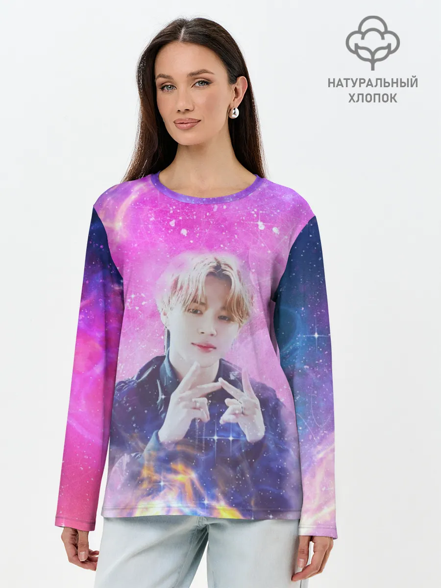 Лонгслив женский. Хлопок / BTS