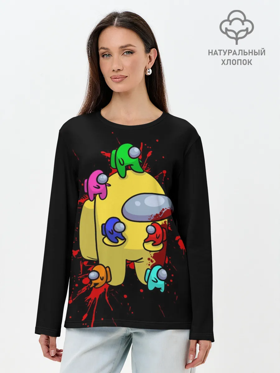 Лонгслив женский. Хлопок / Among Us | Амонг Ас