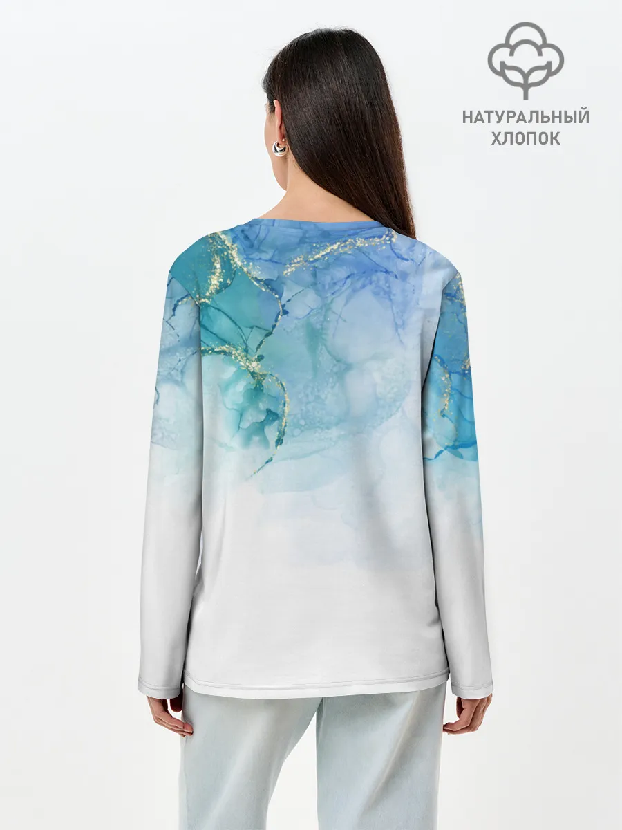 Лонгслив женский. Хлопок / Краски