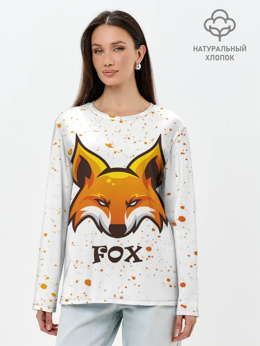 Лонгслив женский. Хлопок / FOX