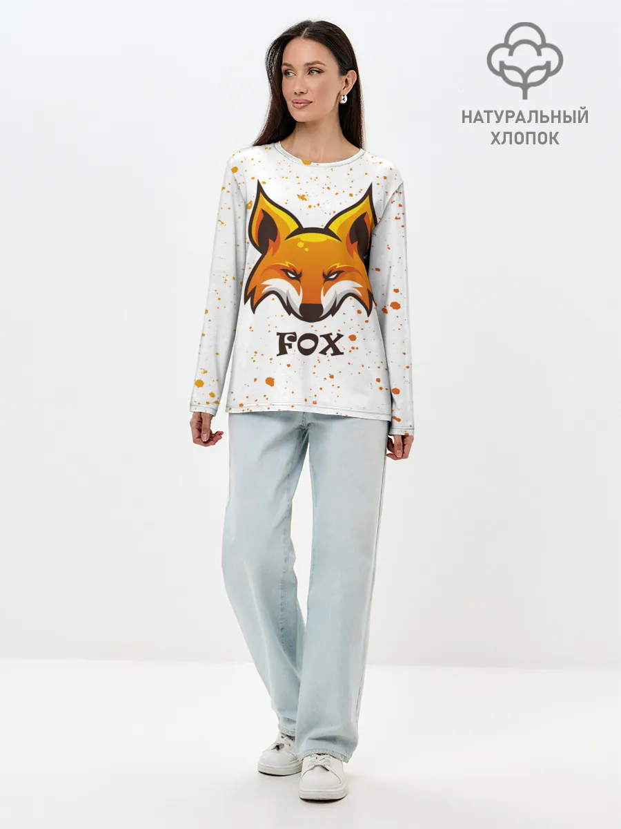 Лонгслив женский. Хлопок / FOX