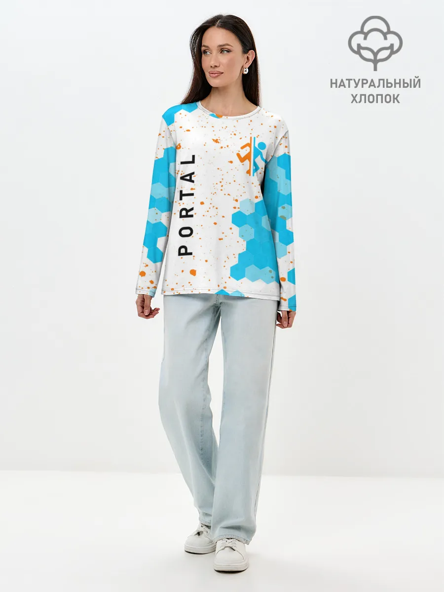 Лонгслив женский. Хлопок / PORTAL / ПОРТАЛ