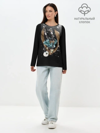 Лонгслив женский. Хлопок / UNDERTALE