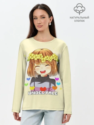 Лонгслив женский. Хлопок / UNDERTALE