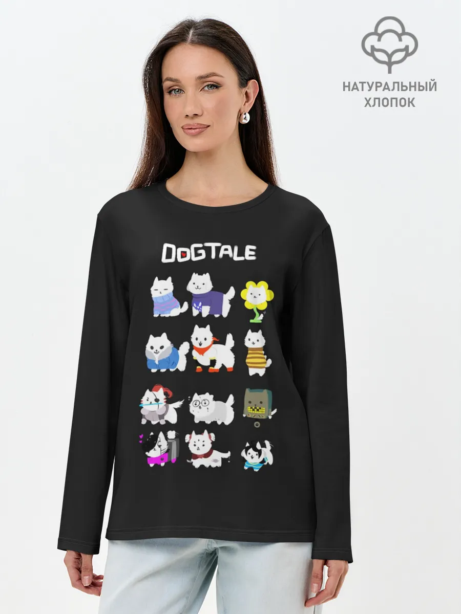 Лонгслив женский. Хлопок / UNDERTALE