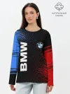 Лонгслив женский. Хлопок / BMW / ТЕКСТУРА