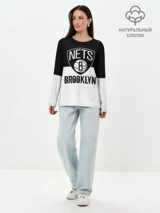 Лонгслив женский. Хлопок / Бруклирн