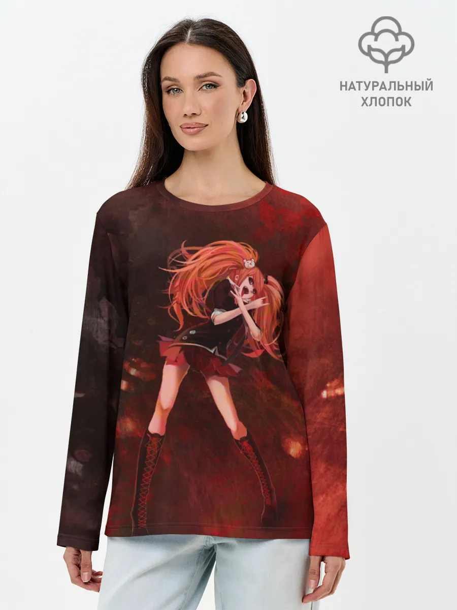 Лонгслив женский. Хлопок / Джунко Эношима