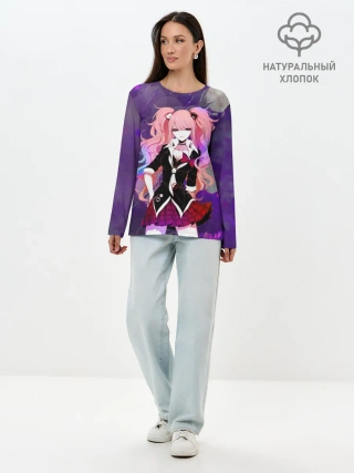 Лонгслив женский. Хлопок / Джунко Эношима