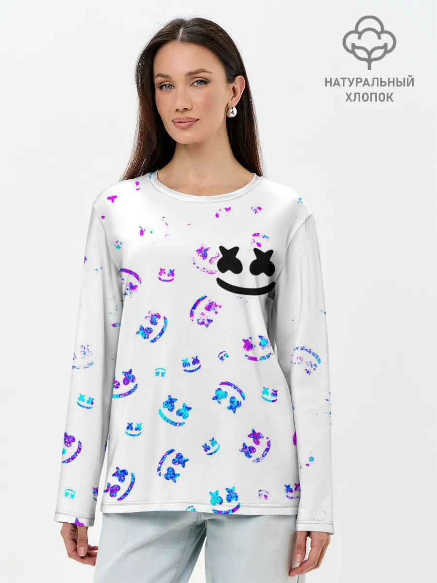 Лонгслив женский. Хлопок / MARSHMELLO / МАРШМЕЛЛОУ