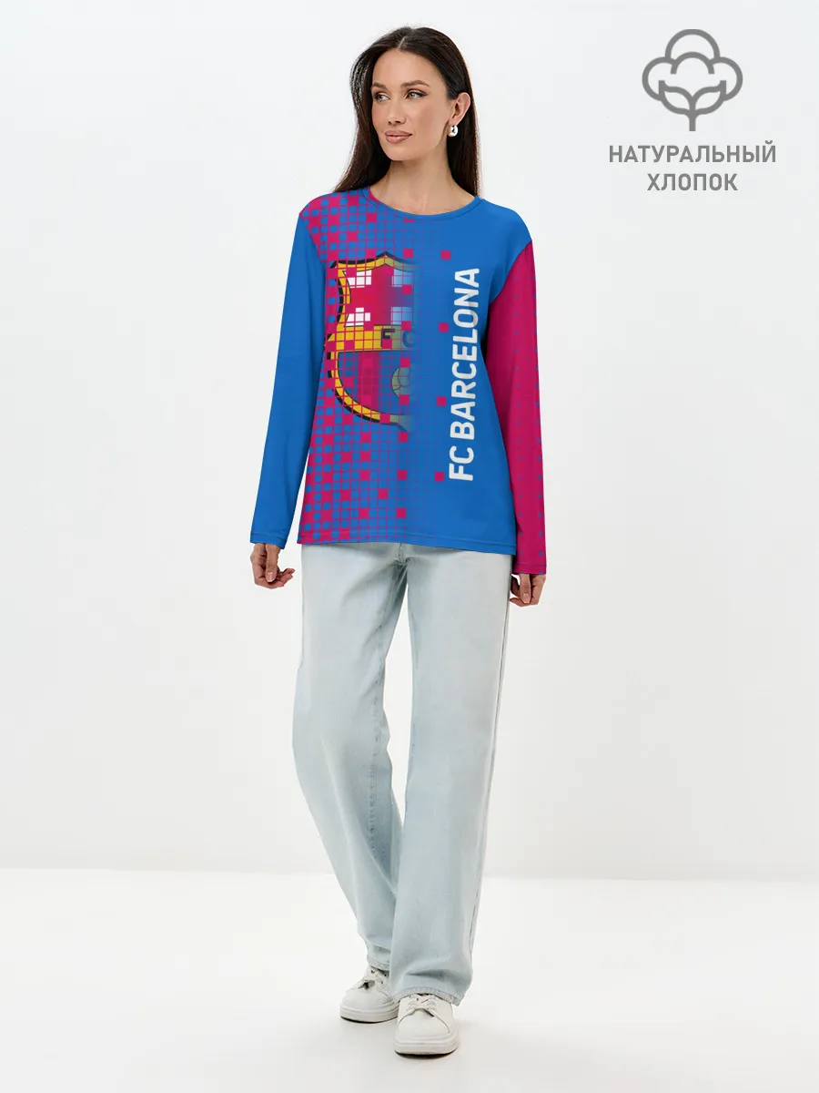 Лонгслив женский. Хлопок / FC BARCELONA