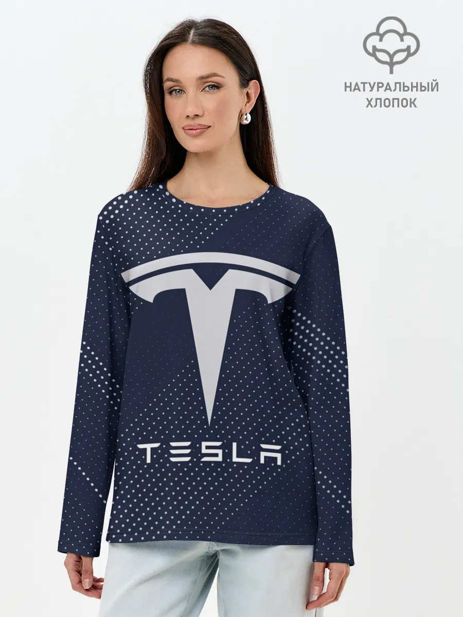 Лонгслив женский. Хлопок / TESLA / Тесла