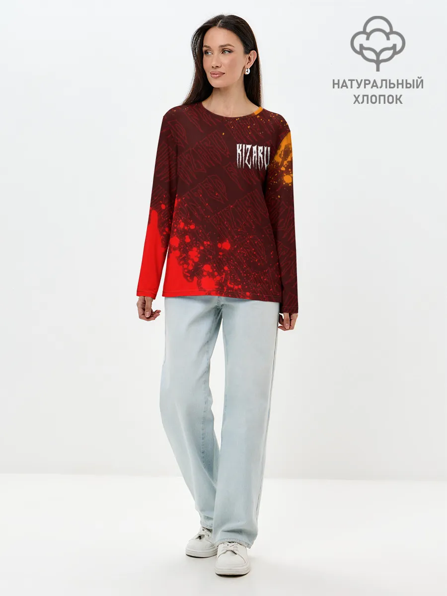 Лонгслив женский. Хлопок / KIZARU / КИЗАРУ