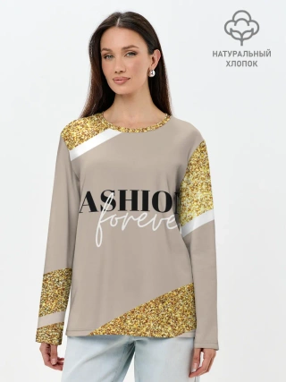 Лонгслив женский. Хлопок / Мода навсегда