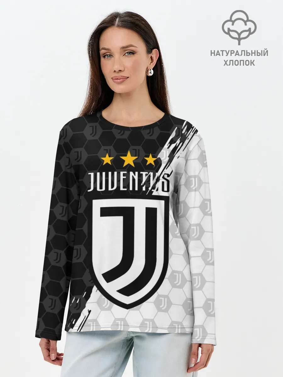 Лонгслив женский. Хлопок / JUVENTUS