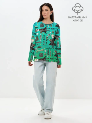 Лонгслив женский. Хлопок / Драко