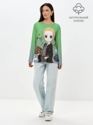 Лонгслив женский. Хлопок / Драко