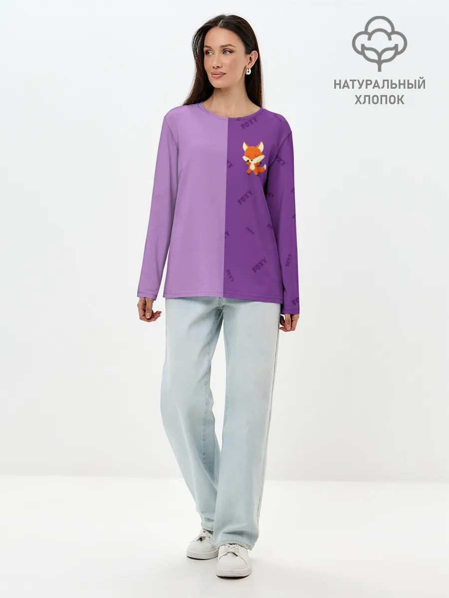 Лонгслив женский. Хлопок / ЛИСИЧКА / FOXY
