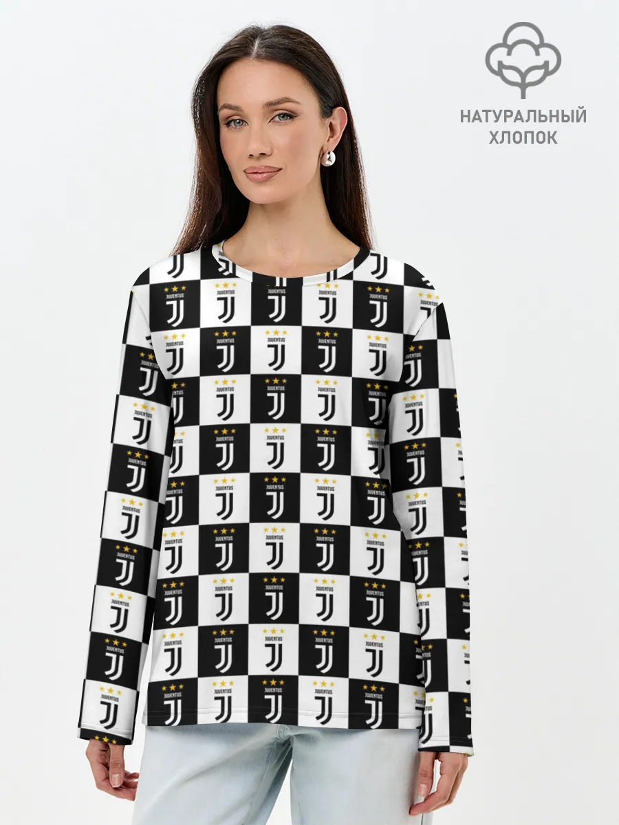 Лонгслив женский. Хлопок / JUVENTUS