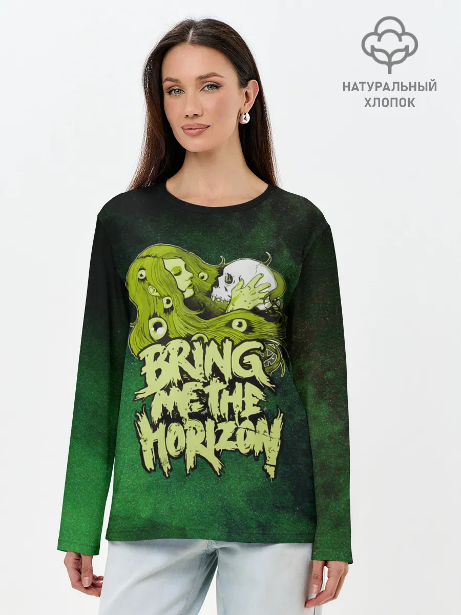 Лонгслив женский. Хлопок / Bring me the Horizon