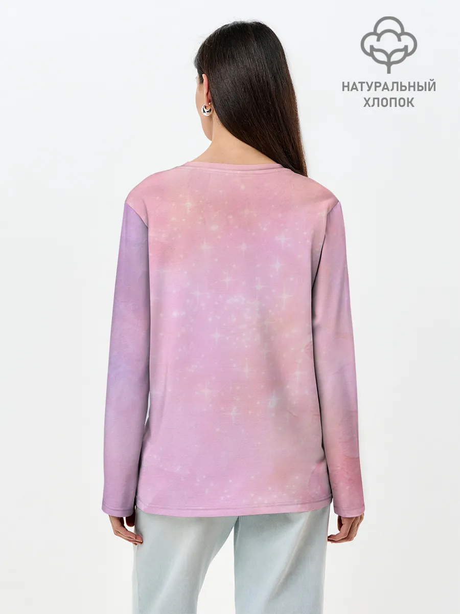 Лонгслив женский. Хлопок / Моя вайфу - Zero Two