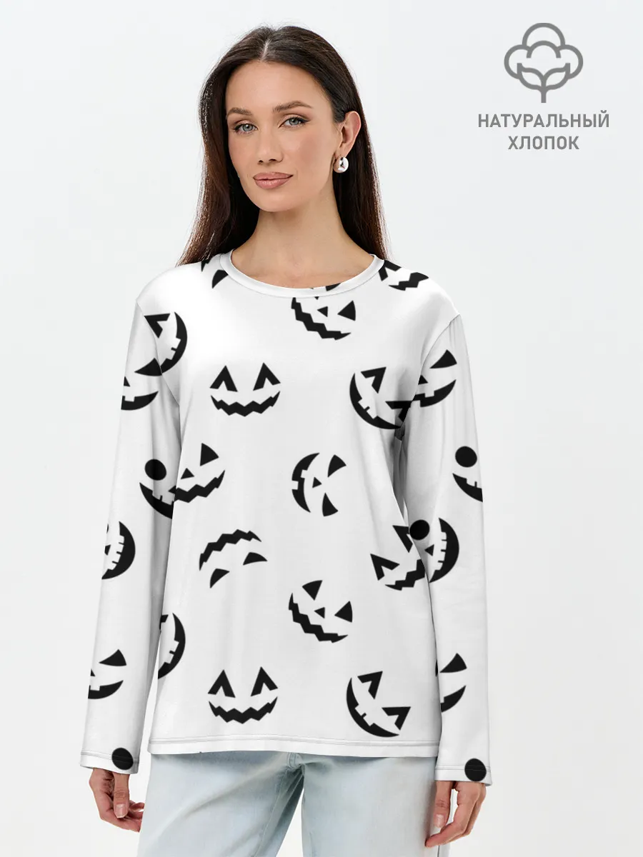 Лонгслив женский. Хлопок / Halloween