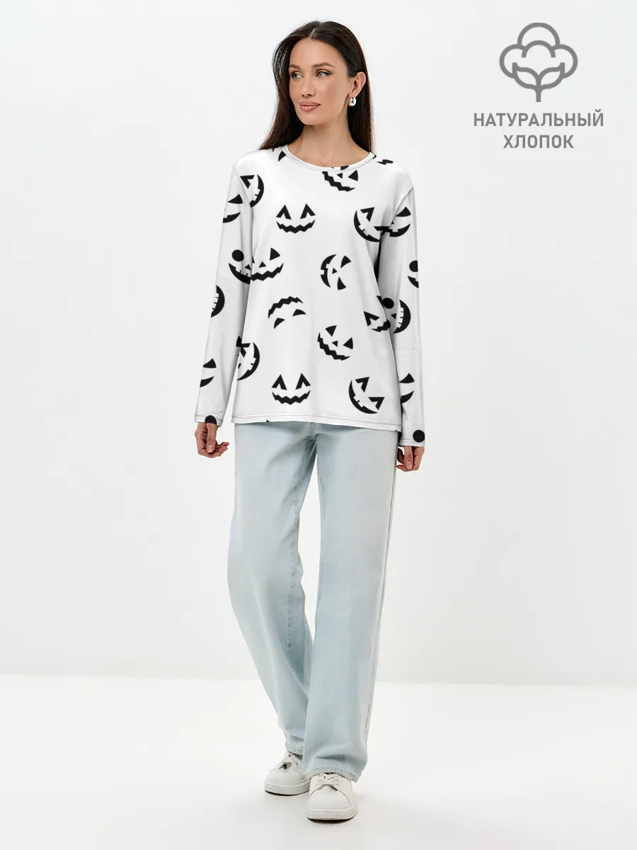 Лонгслив женский. Хлопок / Halloween