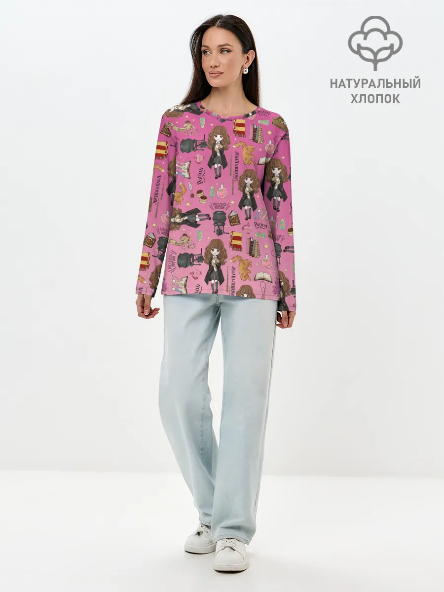 Лонгслив женский. Хлопок / Гермиона