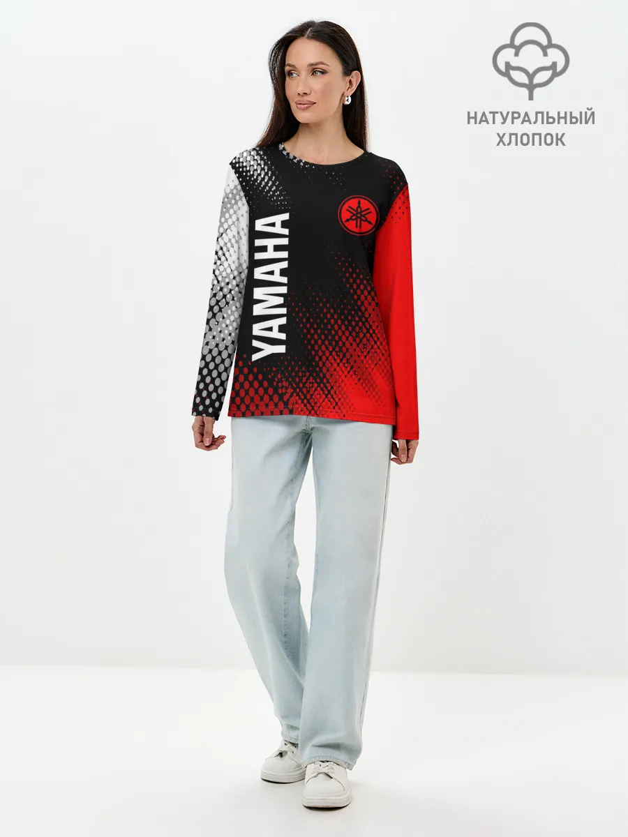 Лонгслив женский. Хлопок / YAMAHA MOTOR / Ямаха