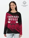 Лонгслив женский. Хлопок / Чикаго Буллз