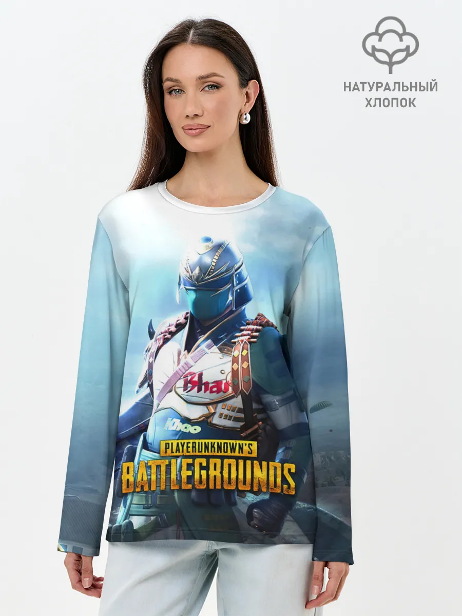 Лонгслив женский. Хлопок / PUBG
