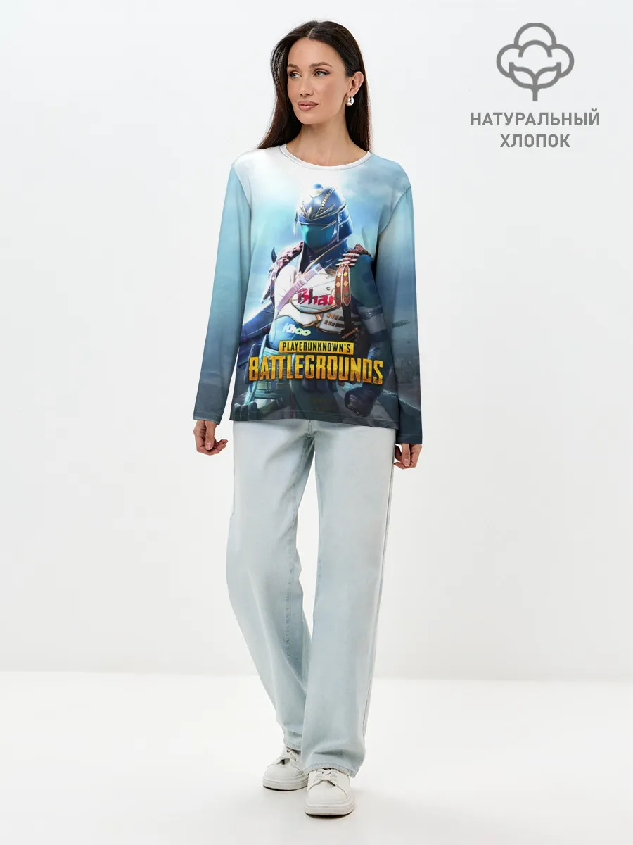 Лонгслив женский. Хлопок / PUBG